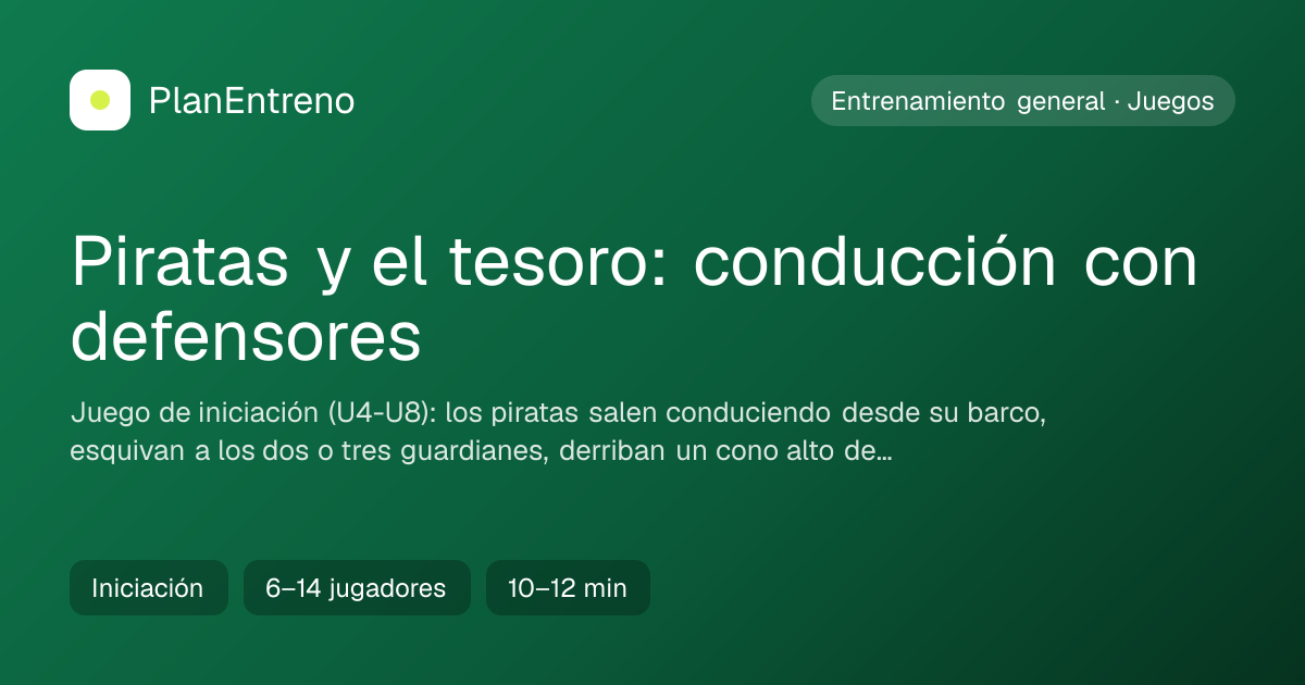 Diagrama del ejercicio Piratas y el tesoro: conducción con defensores